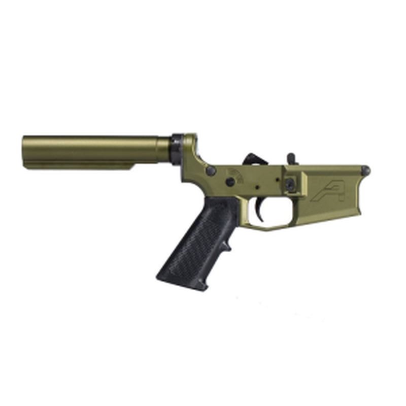 Aero Precision M4E1 Carbine Complete Lower Receiver with A2 Grip, No Stock - OD Green Anodized
