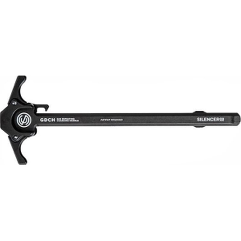 SilencerCo AC5062 Gas Defeating Charging Handle made of Black Anodized 7075-T6 Aluminum & Ambidextrous Design for AR-15