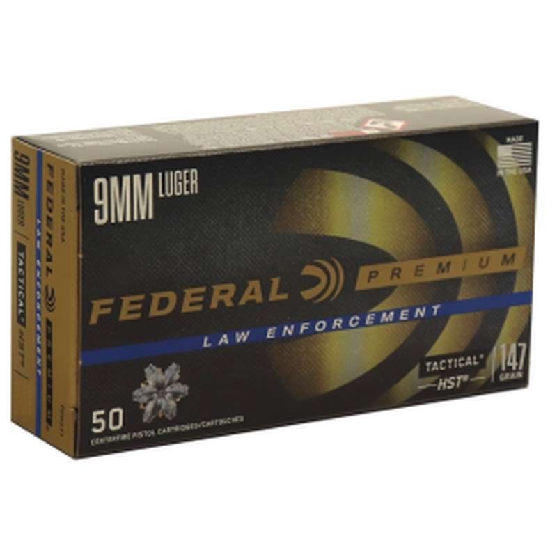 Federal Premium 9mm 147gr HST JHP Pistol Ammunition