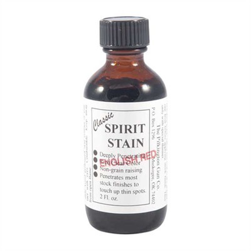 Pilkington English Red Spirit Stain 2 fl oz (59.1ml) glass bottle