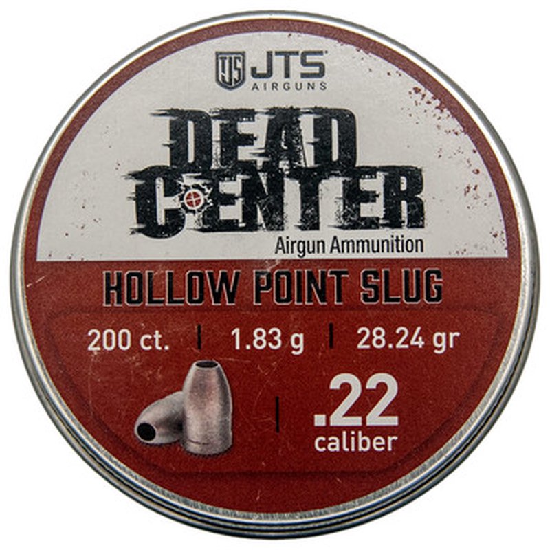 JTS Dead Center .22 Cal Hollow Point Slugs 28.24 gr 200ct Bulk Pack