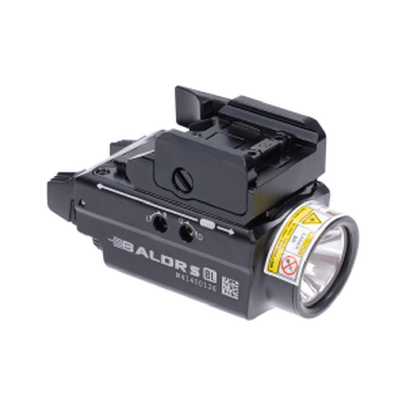 Olight Baldr S BL 800 Lumen Tactical Flashlight with Blue Laser Sight - Black