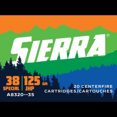 Sierra Sports Master 38 Special 125gr JHP Ammo 20 Round Box