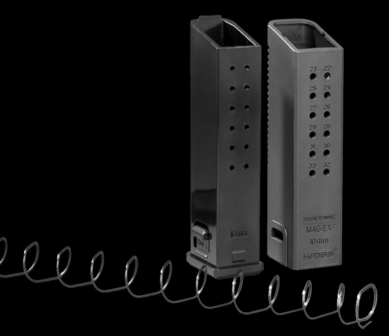 Kriss USA Mag-Ex2 Extension Kit for Glock 20/40 Gen 3-5 10mm Auto