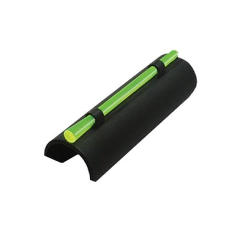Hi Viz Plain Barrel Snap-On Front Sight - Black Fiber Optic (Green/Red)