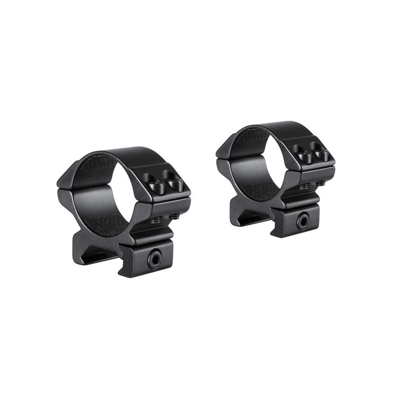 Hawke 2pc 1" Weaver Scope Mount Low Height Matte Black