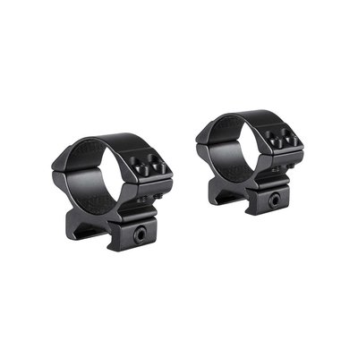Hawke 2pc 1" Weaver Scope Mount Low Height Matte Black
