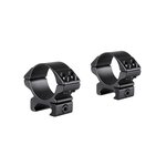 Hawke 2pc 1" Weaver Scope Mount Low Height Matte Black