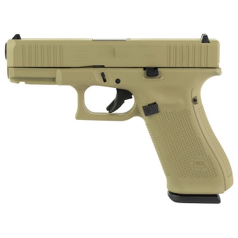 Glock G45 9mm 4.02" 17rd Compact Pistol - Coyote Tan Cerakote