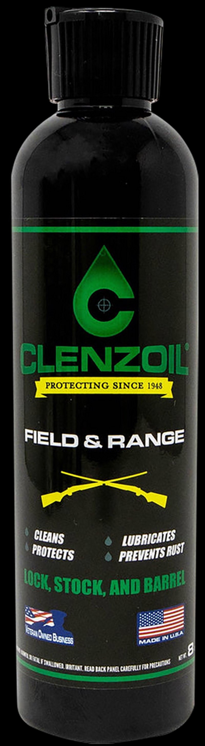 Clenzoil Field & Range gun cleaner lubricant rust preventative 8 oz bottle (2007)