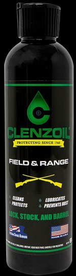 Clenzoil Field & Range gun cleaner lubricant rust preventative 8 oz bottle (2007)