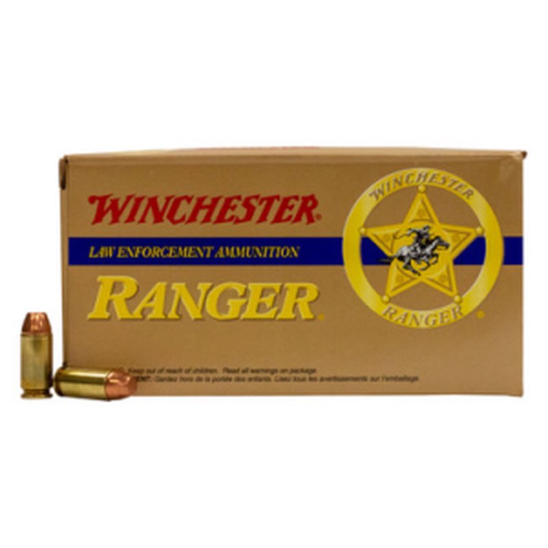 Winchester Ranger Series 40 S&W 180 grain FMJ Reduced Lead Ammunition