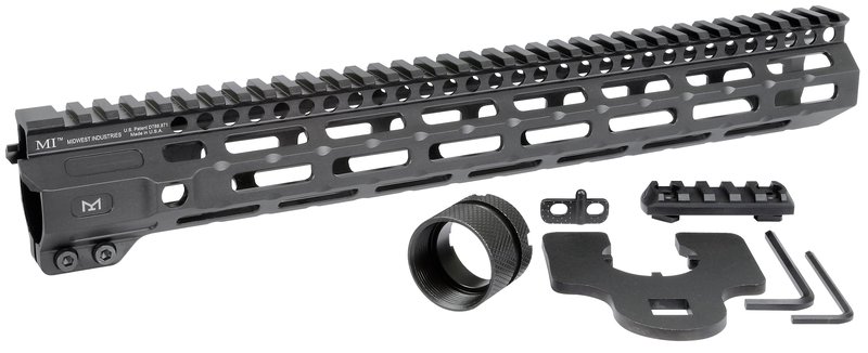 Midwest Industries MICRM14 M-Series AR15 Handguard 14 Inch Black Hard Coat Anodized