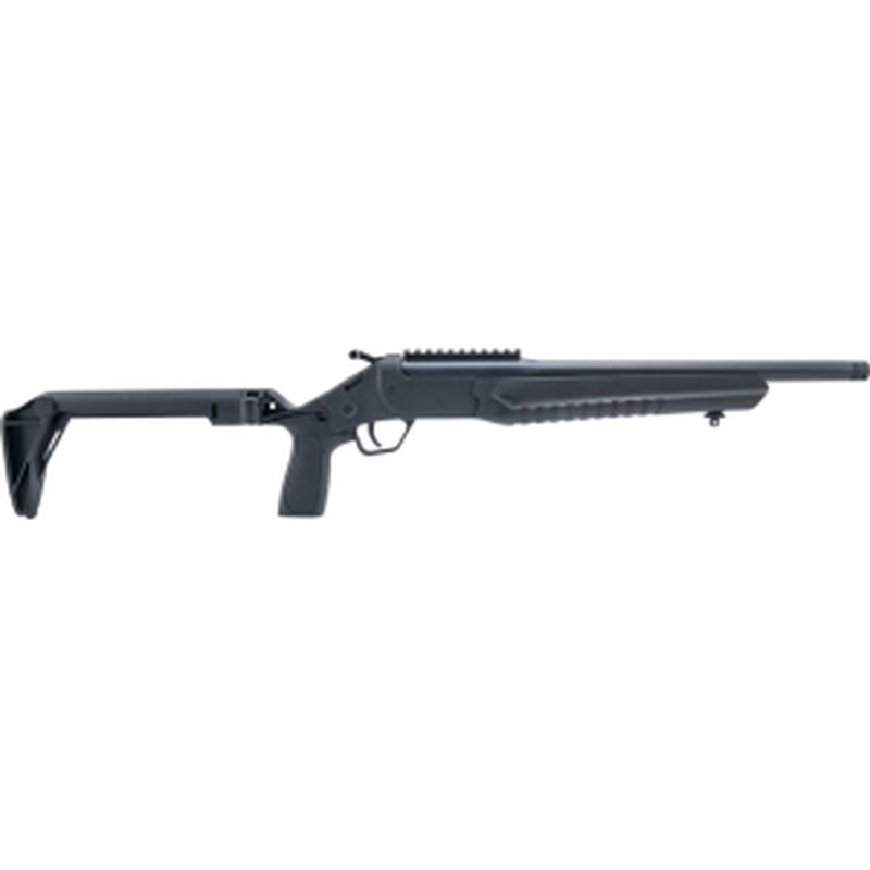 Rossi LWC LWC0556-BKFS Rifle 5.56x45mm NATO 16.5" Barrel 1rd Break Action Folding Stock Threaded Barrel Black