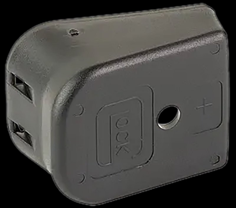 Glock 50975 Extended Magazine Floor Plate +2 Polymer (Black) for 9mm/.40/.357/.45