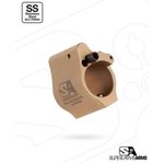 Superlative Arms AR-15 Solid SS Adjustable Gas Block .936 Tan