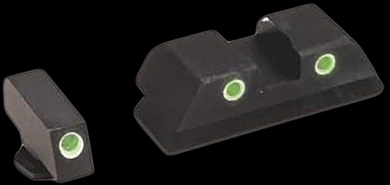 AmeriGlo Classic 3 Dot White Outline Front/Rear Night Sight GL-119 Glock