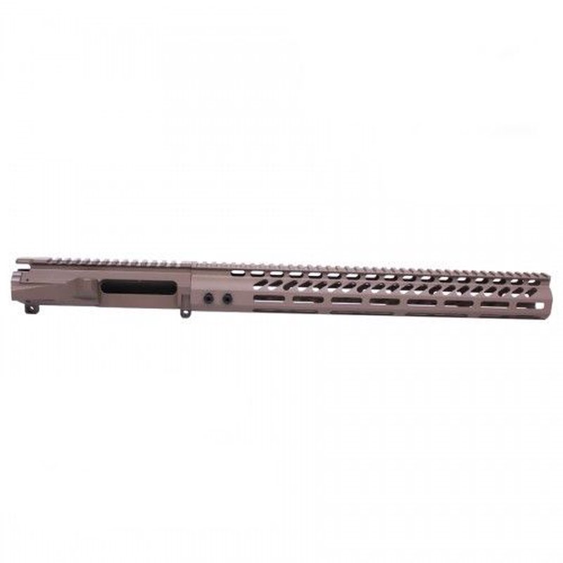Guntec USA AR 15 Stripped Billet Upper Receiver w/15in Ultralight Series M-Lok Handguard