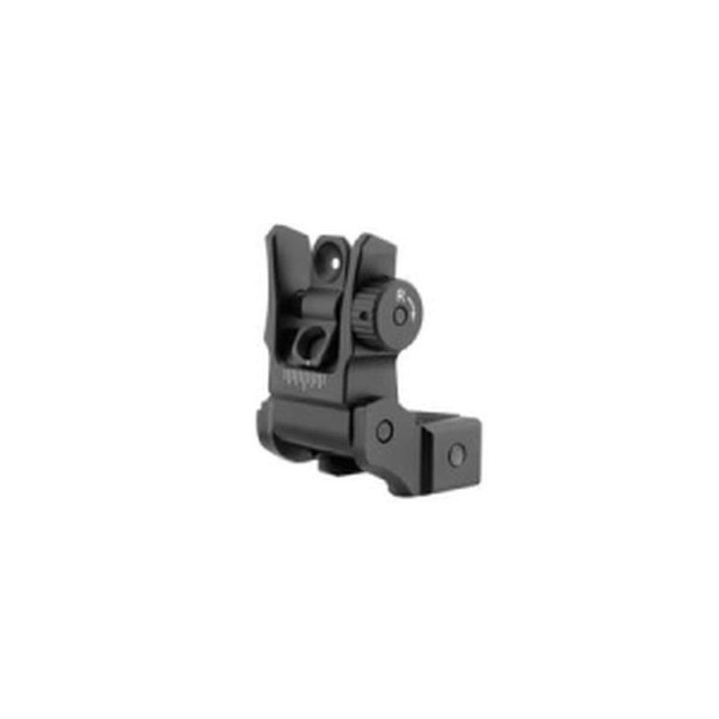 Leapers Low Profile Flip-up Rear Sight with Dual Aiming Aperture