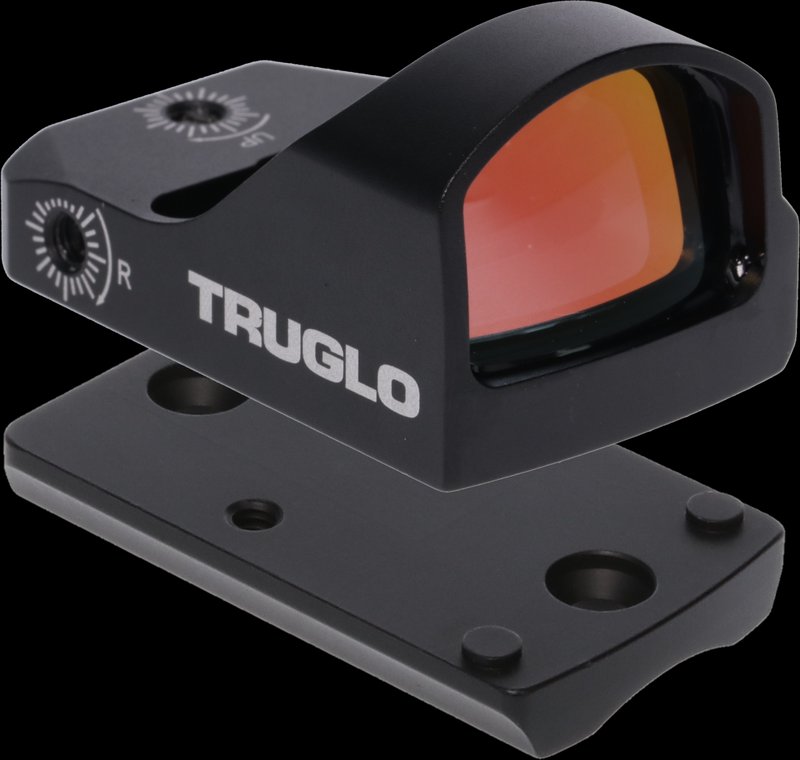 Truglo Tru-Tec Micro Red Dot Sight TG8200B3 Black Hardcoat Anodized 23x17mm 3 MOA