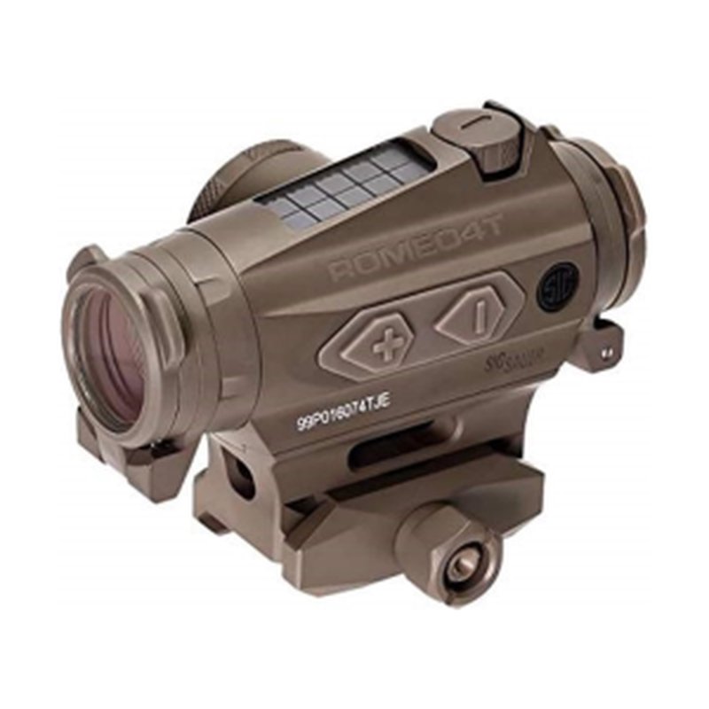 Sig Sauer Romeo4T 1x20mm Red Dot Sight Ballistic Circle Dot Flat Dark Earth 2 MOA