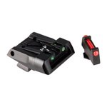 L.P.A. Sights Fiber Optic Adjustable Front Rear Sights for Glock (Red/Green)