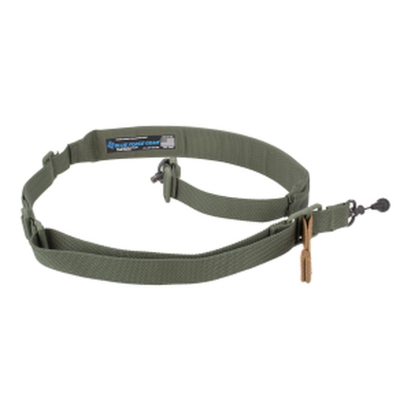 Blue Force Gear VCAS Vickers Sling Padded 221 2-to-1 Point Sling with Red Swivel - OD Green