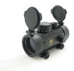 NcSTAR 1x30 B-Style Red Dot Sight Black w/Lens Caps & Weaver Base