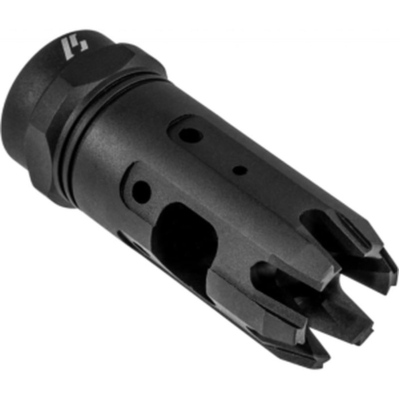 Strike Industries MK9COMP Mini King Comp Black Steel with 1/2\"-28 tpi Threads & 2.30\" OAL for 9mm Luger AR-Platform