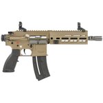 HK USA 416 22 LR 8.5" 10rd Pistol w/ Threaded Barrel - M-LOK | FDE