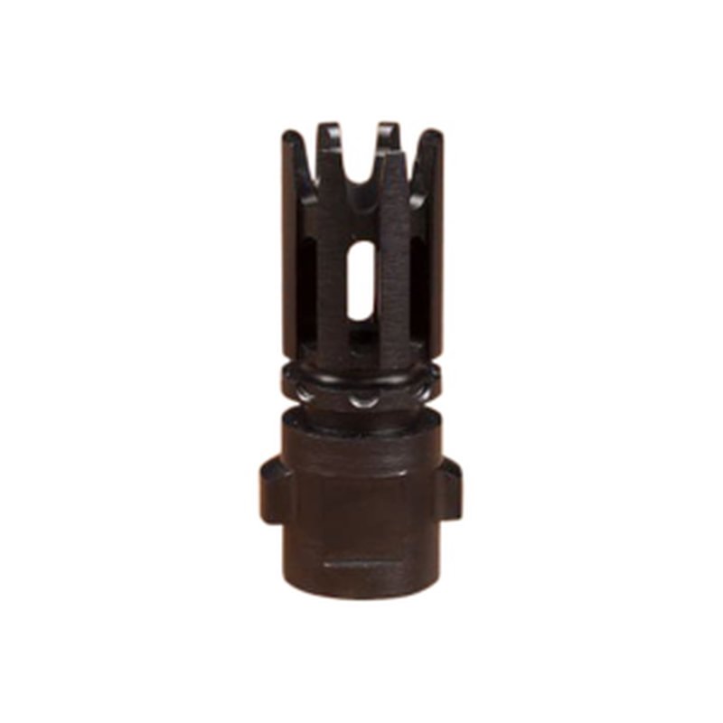 Gemtech 12145 Quickmounts Flash Hider Black Steel with 1/2×28 tpi Threads and 60.96 mm OAL for 5.56x45mm NATO AR-Platform