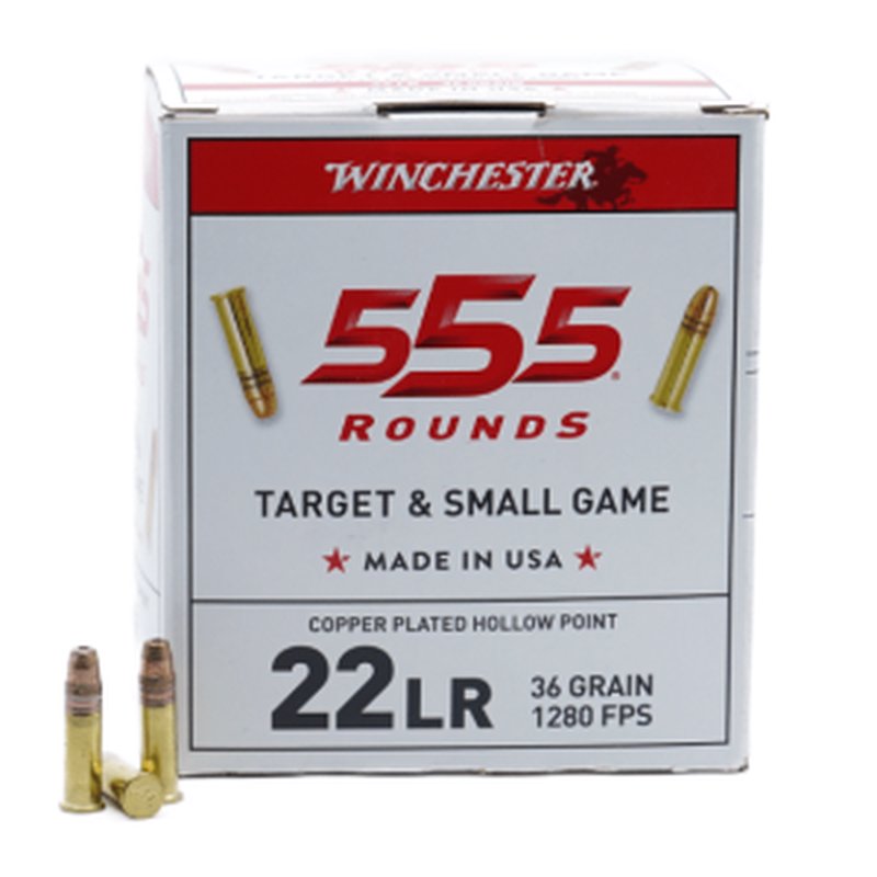 Winchester 22 Long Rifle 36 Grain PHP Ammunition 5550 Rounds
