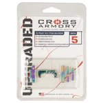 Cross Armory Gen5 Glock Upgrade Kit 3-Piece Rainbow Anodized Aluminum Controls