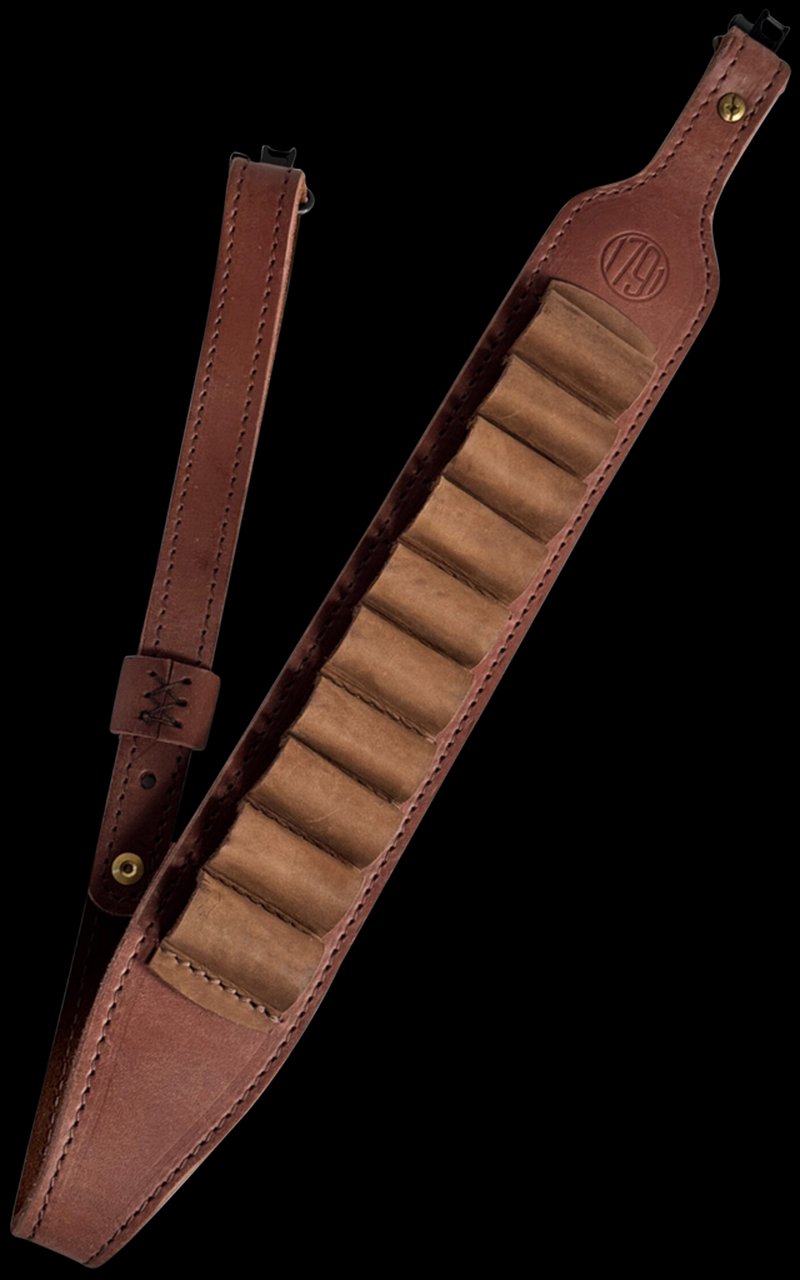 1791 Gunleather Hunt Ammo Sling HNTASLRBRWA 32-37 OAL Rifle Leather