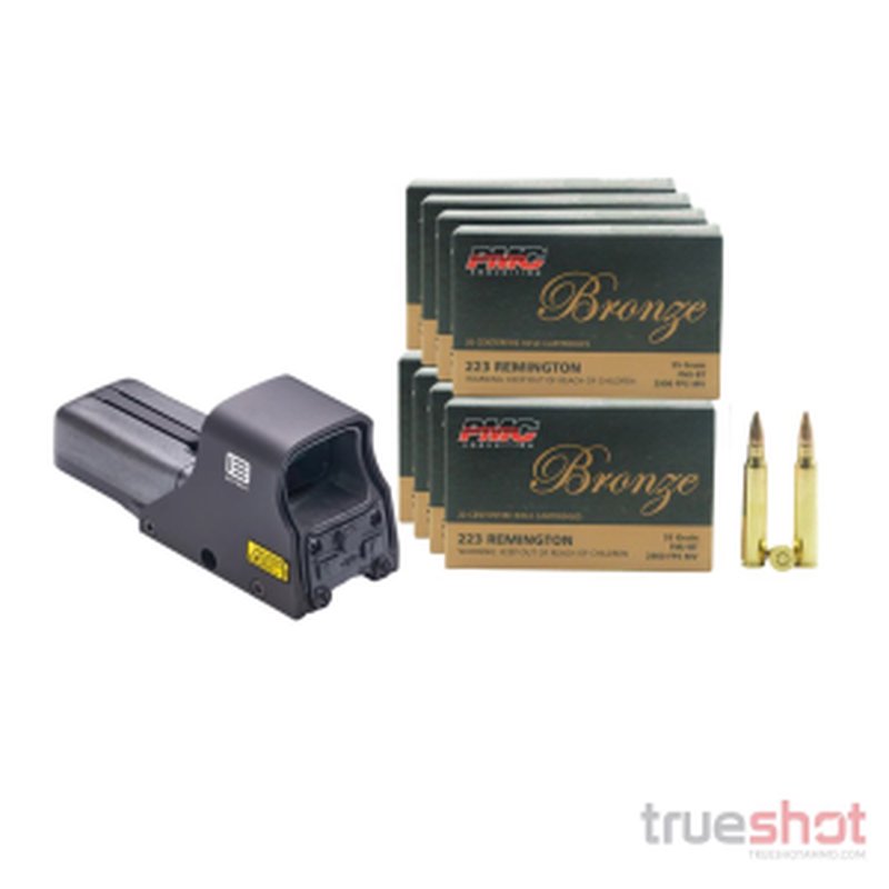 True Shot Ammo Eotech 512 Holographic Rifle Sight Bundle 200 Rounds 5.56x45mm