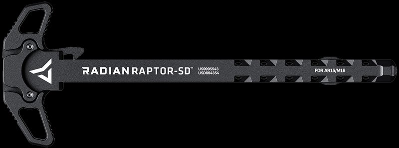 Radian Weapons Raptor-SD Ambidextrous AR-15/M-16 Charging Handle, Gas-Ported Shaft, Black