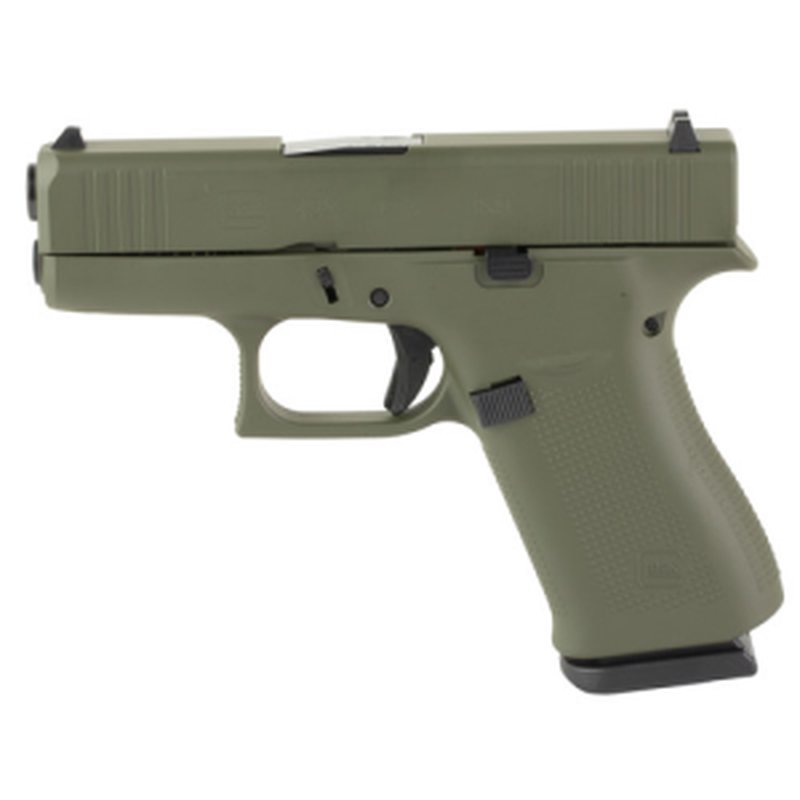 Glock G43X 9mm Subcompact Pistol 3.41 in OD Green