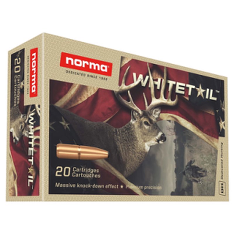 Norma 20177412 .300 Win Mag 150gr Pointed Soft Point Hunting Ammo (20 Rounds)
