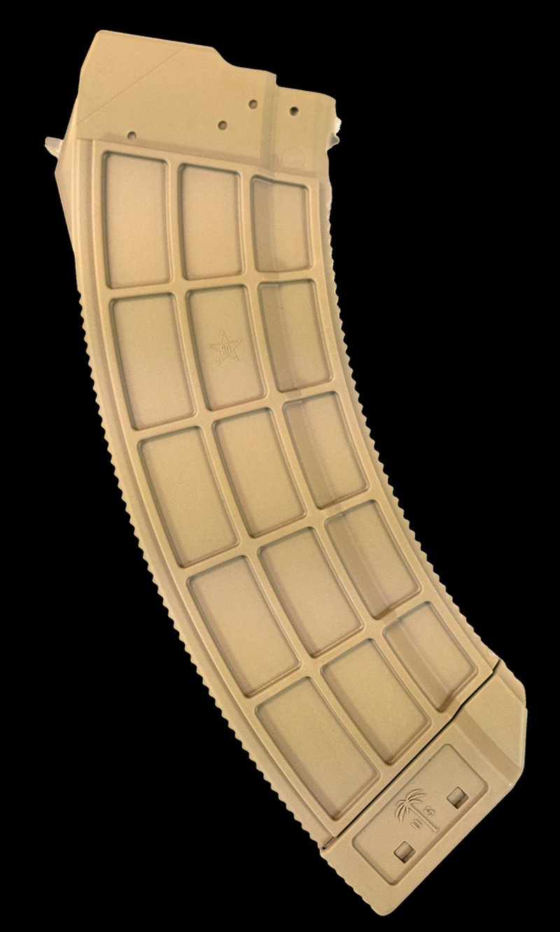 US Palm MA693A AK-47 7.62x39 30-Round Polymer Magazine Flat Dark Earth Steel Latch