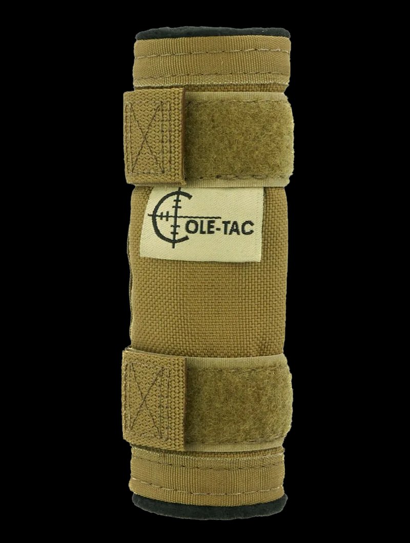 Cole-Tac Baby Python Rimfire Suppressor Cover 5" Cordura Nylon (Coyote Brown)
