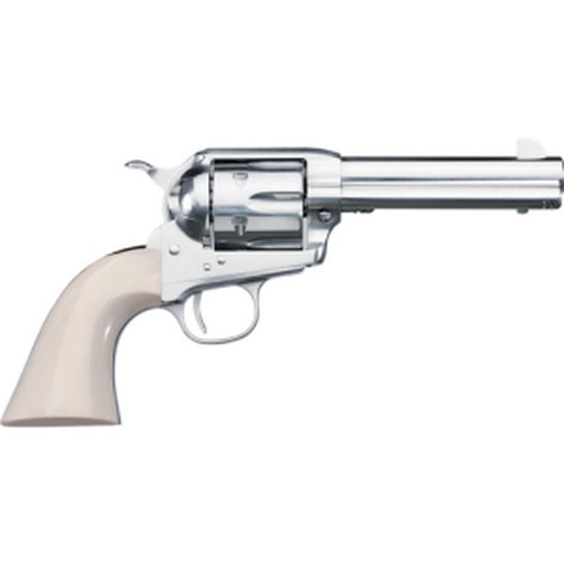Uberti Short Stroke SASS Pro Nickel 45 LC Revolver 4.75 in