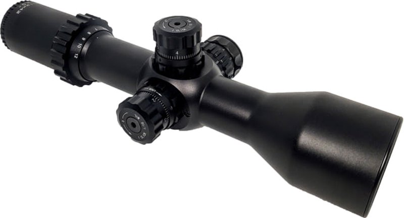 Patriot Optics Patrol 3-12x42mm Rifle Scope PO-S-3-12x42mmFFPV2, Color Black, Tube Diameter 1.18 in