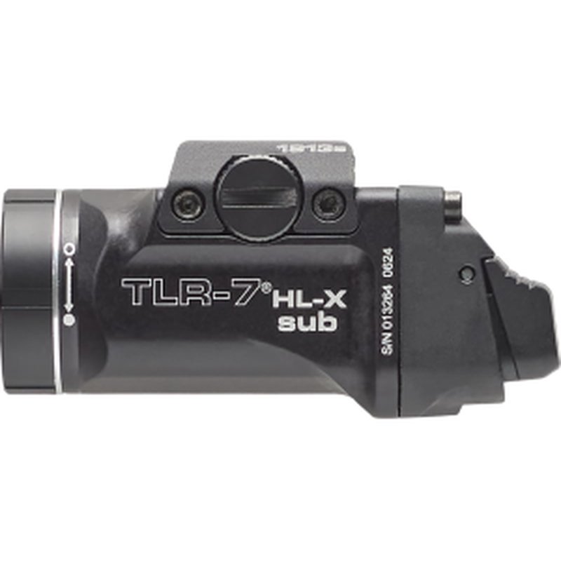 Streamlight 69505 TLR-7 HL-X SUB USB Black 6000 Series Aluminum 1913 1000 Lumens