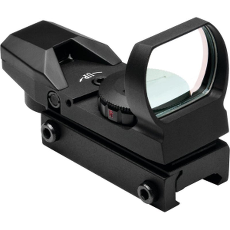 NcStar NRD4RGB Red and Green Reflex Sight with 4 Reticles QR Mount Black