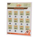 October Mountain Retna Peep Sight Black 1/4 in. 12 pk