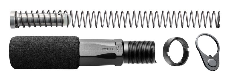 Phase 5 Buffer Tube Complete Assembly for AR Pistol, Black - HEX-2-C