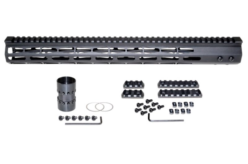 Presma AR-15 Super Light M-LOK Series Free Float Handguards 17in Black