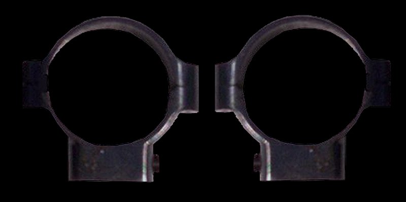 Tasco World Class 1-Inch Scope Mount Rings Low Black Gloss Two-Piece Set WC1872S
