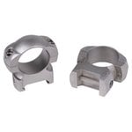 Weaver Cross Lock 1in High Silver Scope Rings (49322)