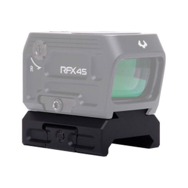 Viridian RFX45 Low Mounting Adapter, Red Dot Sight Mount, Black, Machined 6061 Aluminum, 14°F–140°F.